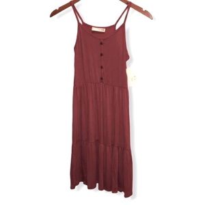 11. 6xHOST PICK! NWT FOREVER ROSE DUSTY ORANGE RUFFLE CASUAL PARTY DRESS